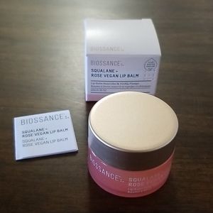 Biossance squalane + rose vegan lip balm FULL SIZE